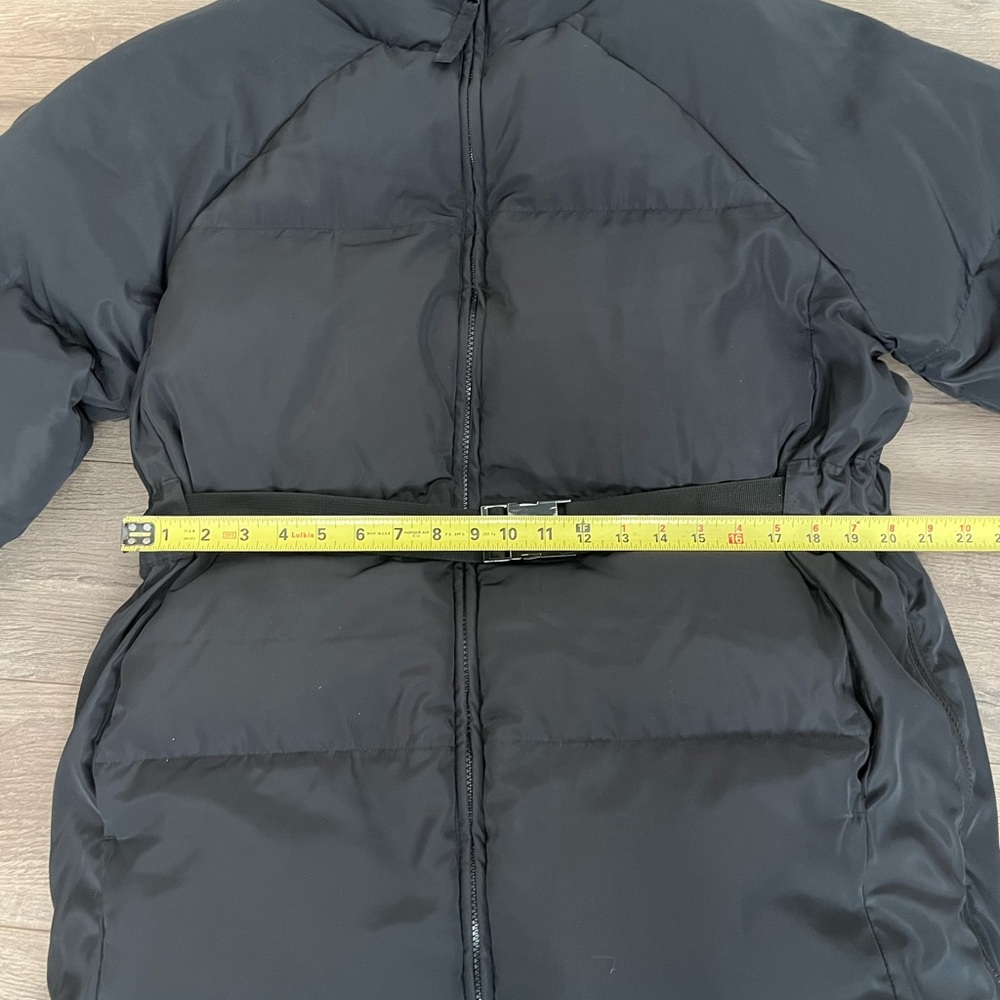 Fabletics Black Long Quilted Puffer Coat - Picture 6 of 7